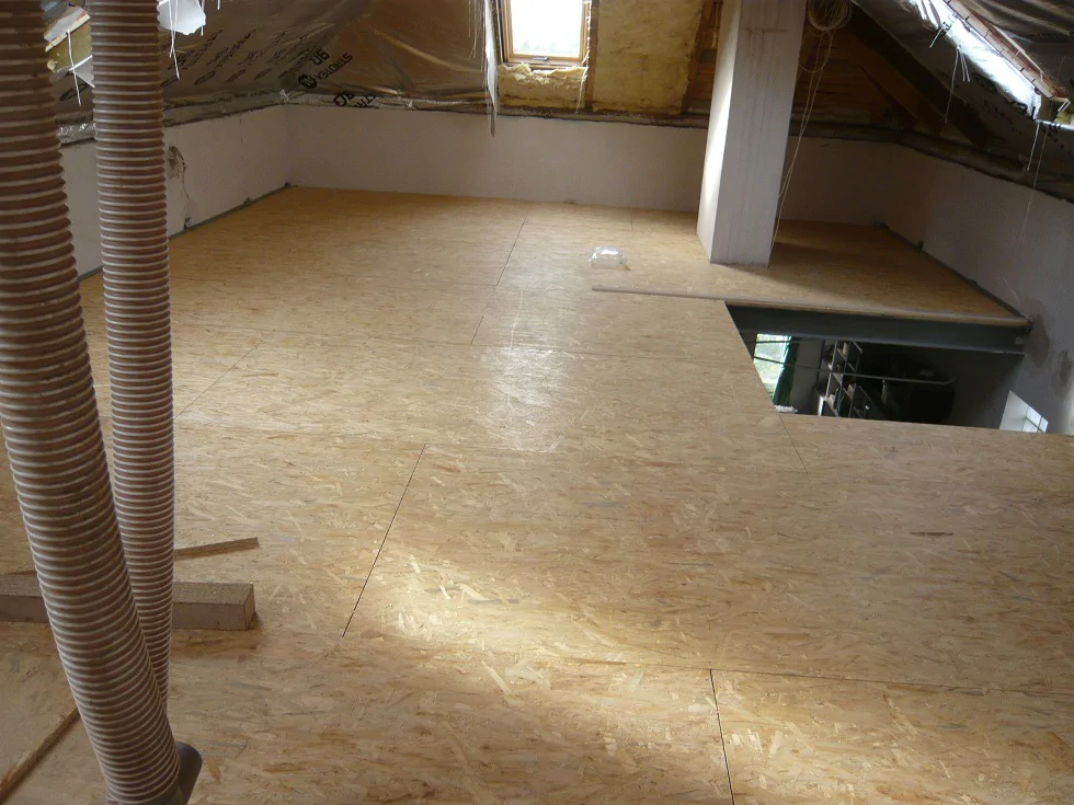 Strop stalowy, Płyty OSB