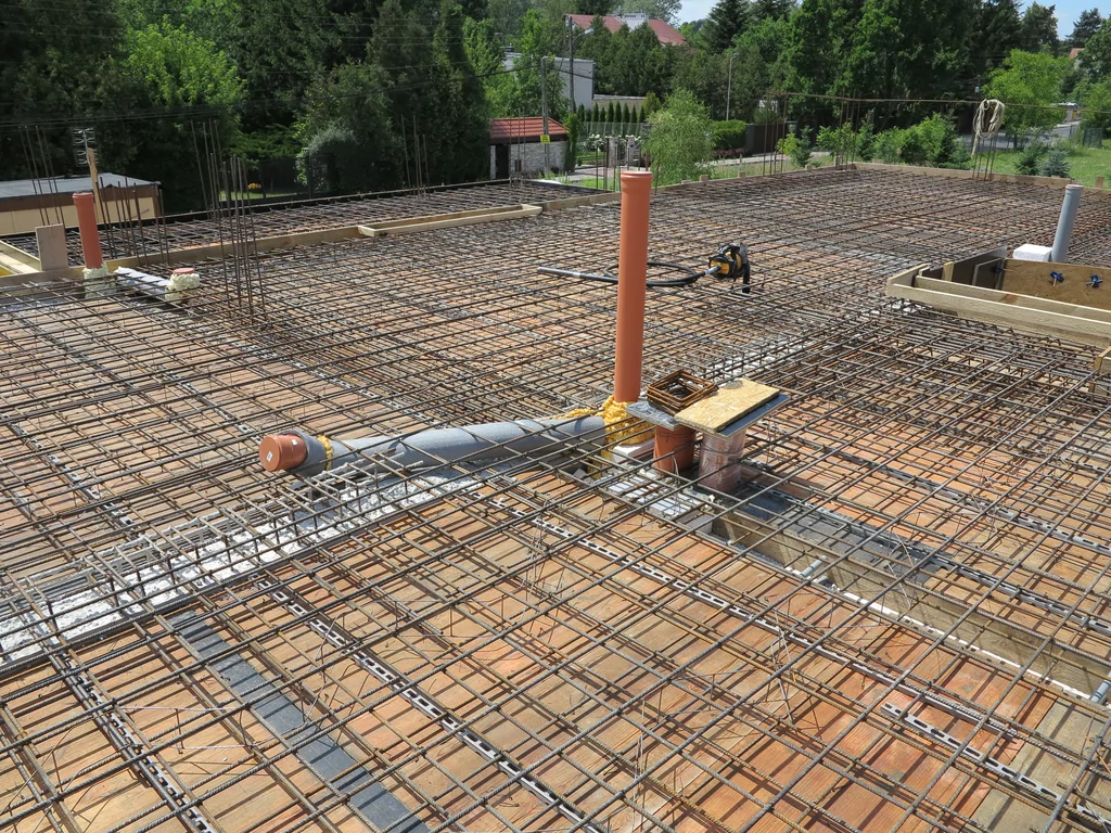 zbrojenie stropu parteru 