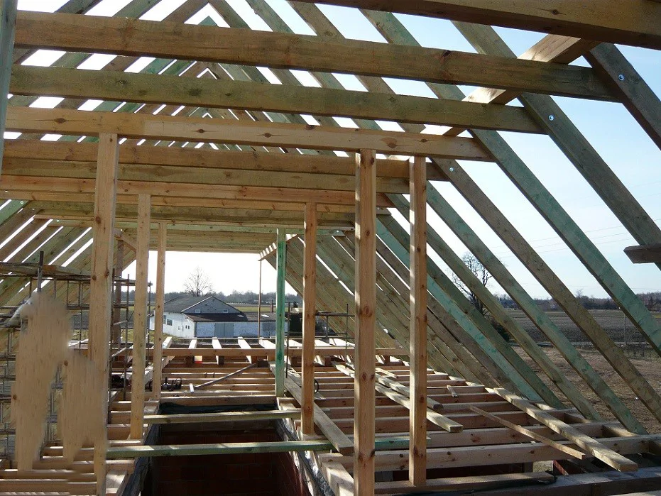 Budowa Domu jednorodzinnego, stan surowy, więźba dachowa