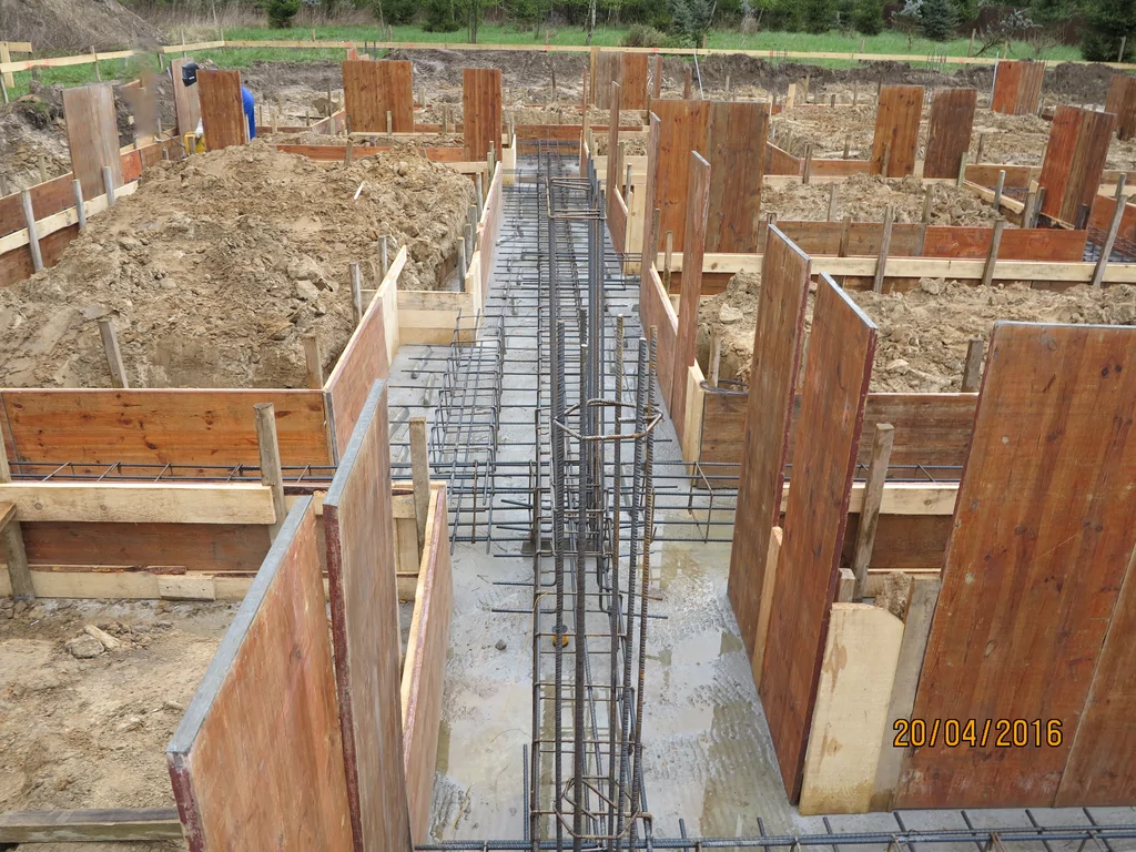 Zbrojenie ław fundamentowych 