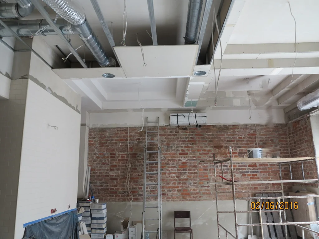 reont, instalacje, ściany ze skutym tynkiem, sufit GK