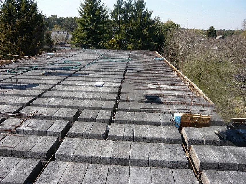 Budowa domu jednorodzinnego, strop terriva